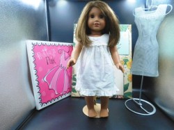 ag brunette white dress a